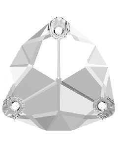 A3272 Aurora Trilliant sew-on stone flat 3 hole Crystal