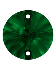 A3200 Aurora Rivoli sew-on stone flat 2 hole Emerald