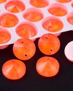 A3200 mm 12 Electric Orange sew-on stone