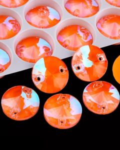 A3200 mm 12 Orange Ignite sew-on stone