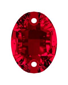 A3210 Aurora Oval sew-on stone flat 2 hole Siam