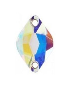A3211 Aurora Lemon sew-on stone flat 2 hole Crystal AB
