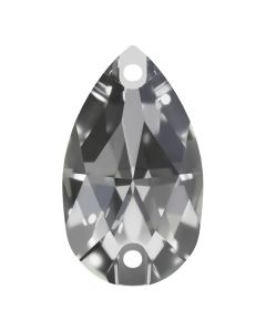 A3230 Aurora Pearshape sew-on stone flat 2 hole Crystal