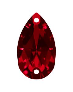 A3230 Aurora Pearshape sew-on stone flat 2 hole Light Siam