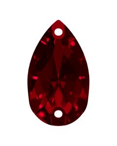 A3230 Aurora Pearshape sew-on stone flat 2 hole Siam