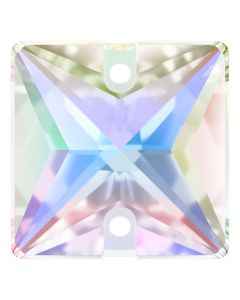 A3240 Aurora Square sew-on stone flat 2 hole Crystal AB