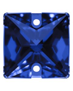 A3240 Aurora Square sew-on stone flat 2 hole Sapphire