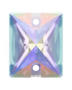 A3250 Aurora Baguette sew-on stone flat 2 hole Crystal AB