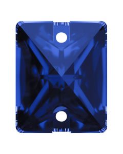 A3250 Aurora Baguette sew-on stone flat 2 hole Sapphire