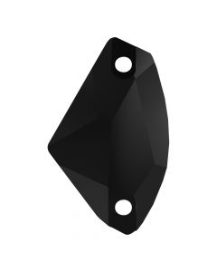 A3256 Aurora Galactic sew-on stone flat 2 hole Jet