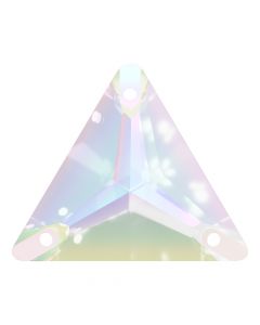 A3270 Aurora Triangle sew-on stone flat 3 hole Crystal AB