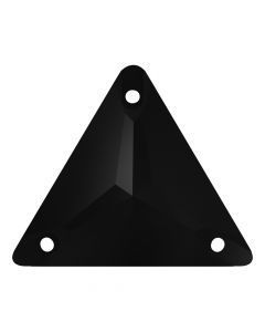 A3270 Aurora Triangle sew-on stone flat 3 hole Jet