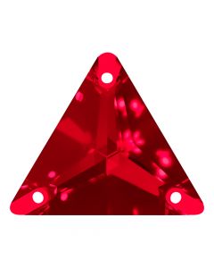 A3270 Aurora Triangle sew-on stone flat 3 hole Light Siam