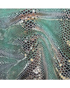 Copper Snake print on Matcha Stretch Velvet