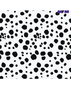 Dalmatian print Carvico Lycra Black/White