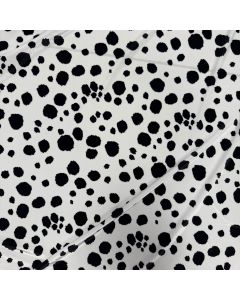 Dalmatian print Carvico Velvet Black/White