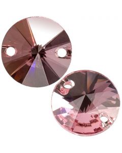 Swarovski Sew-On Rivoli 3200 Light Rose F (223)