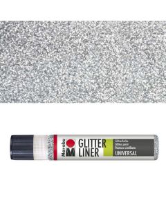 Marabu Glitter Pen 582 Silver 25 ml