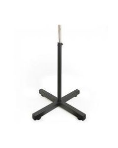 Metal stand for mannequin with height and rotation stabilizers