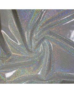 Shine Hologram Lycra 1017 Foil Effect Shine - Silver