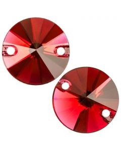 Swarovski Sew-On Rivoli 3200 Scarlet F (276)