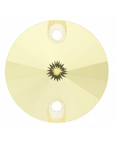 A3200 Aurora Rivoli sew-on stone flat 2 hole Jonquil