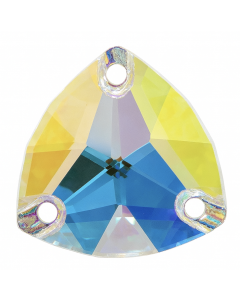 A3272 Aurora Trilliant sew-on stone flat 3 hole Crystal AB