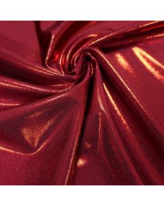 Shine Hologram Lycra 1031  Foil Effect - Red/Burgundy