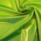 Shine Hologram Lycra 1012 Glime Foil - Gold/Flo Green