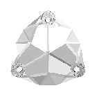 A3272 Aurora Trilliant sew-on stone flat 3 hole Crystal