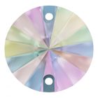 A3200 Aurora Rivoli sew-on stone flat 2 hole Crystal AB