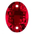 A3210 Aurora Oval sew-on stone flat 2 hole Siam
