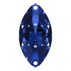 A3223 Aurora Navette sew-on stone flat 2 hole Sapphire