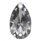 A3230 Aurora Pearshape sew-on stone flat 2 hole Crystal