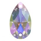 A3230 Aurora Pearshape sew-on stone flat 2 hole Crystal AB