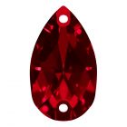 A3230 Aurora Pearshape sew-on stone flat 2 hole Light Siam