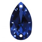 A3230 Aurora Pearshape sew-on stone flat 2 hole Sapphire