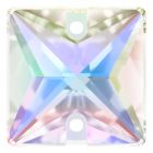 A3240 Aurora Square sew-on stone flat 2 hole Crystal AB