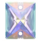 A3250 Aurora Baguette sew-on stone flat 2 hole Crystal AB