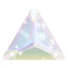 A3270 Aurora Triangle sew-on stone flat 3 hole Crystal AB
