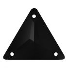 A3270 Aurora Triangle sew-on stone flat 3 hole Jet