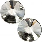 Swarovski Sew-On Rivoli 3200 Black Diamond F (215)
