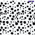 Dalmatian print Carvico Lycra Black/White