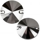 Swarovski Sew-On Rivoli 3200 Jet Hematite (280 HEM)