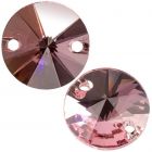 Swarovski Sew-On Rivoli 3200 Light Rose F (223)