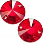 Swarovski Sew-On Rivoli 3200 Light Siam F (227)