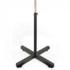 Metal stand for mannequin with height and rotation stabilizers