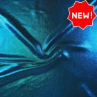 Shine Hologram Lycra 1010 Petrol Foil Effect - Aqua/Dark Green