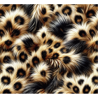 Leopard print Furball Dark Carvico Lycra 