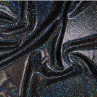 Shine Hologram Lycra 2010 Ebony Shine - Black